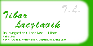 tibor laczlavik business card